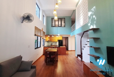 Three bedroom duplex apartment for rent in Ngoc Thuy near French international school
